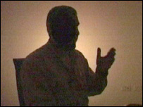 Muhammed Deif'in karartılan video kayıt görüntüsü