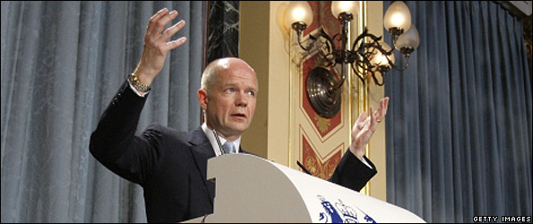 UK Foreign Secretary William Hague delivers his foreign policy speech, 1 Jul 10