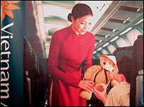 Áp phích quảng cáo Vietnam Airlines