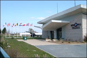 Pegasus Bridge memorial by Paul Delhaise.