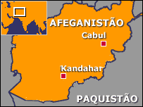 Mapa do Afeganistão