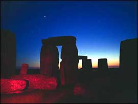 Planets over Stonehenge 