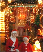 Christmas elves in Paganhill, Stroud