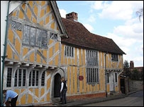 A Tudor building in Lavenham