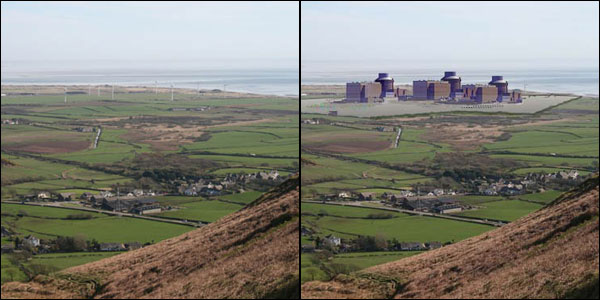 Listener mock-up of nuclear power site in Kirksanton 