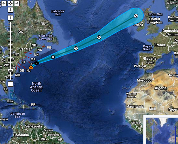interactive forecast track cone katia