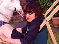 Consumed by a deck chair