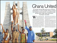 Ghana united: page spread
