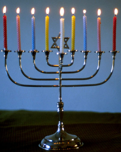 A menorah - lampstand