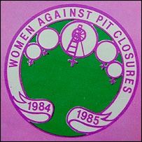 Women Against Pit Closures 1984-85 logo