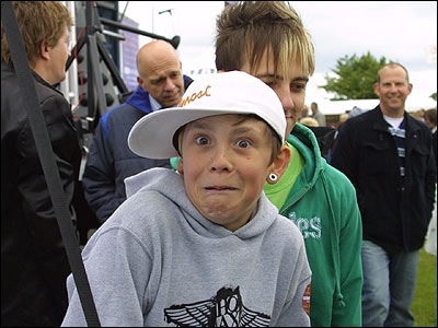 Chris gurning in the morning