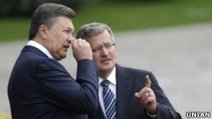 Віктор Янукович та Броніслав Коморовський 