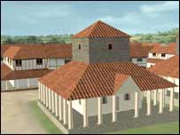 Town reconstruction.