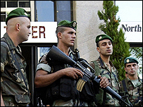 نيروهای ارتش در بيروت