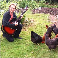 Andy Barber singing the Bungay Chicken Protest Song