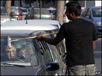 Limpador de pára-brisas, em Roma