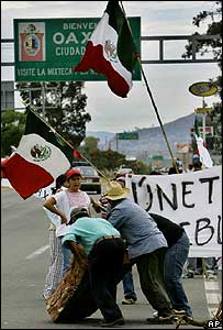 ايجاد مانع در اوگزاکا