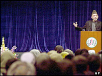 Hamíd Karzáí v Kábulu