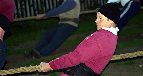 Sandhurst tug of war team