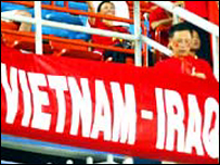 băng rôn cổ động đội tuyển Việt Nam