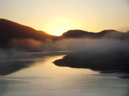 Misty Morning December in Harris