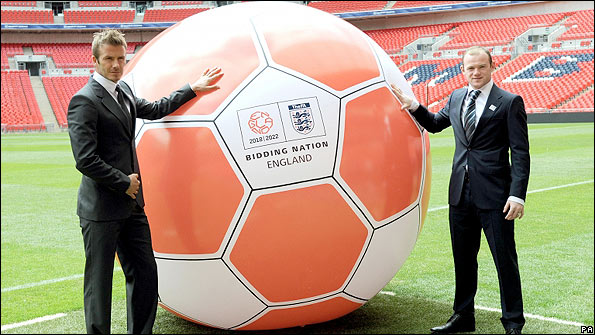 David Beckham and Wayne Rooney back England's World Cup bid