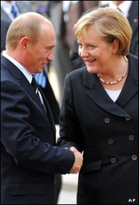 ملاقات پوتین و مرکل در درسدن آلمان
