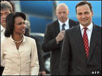 کاندولیزا رایس و رادک سیکورسکی