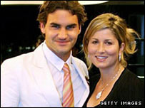 रोजर फ़ेडरर मिर्का के साथ