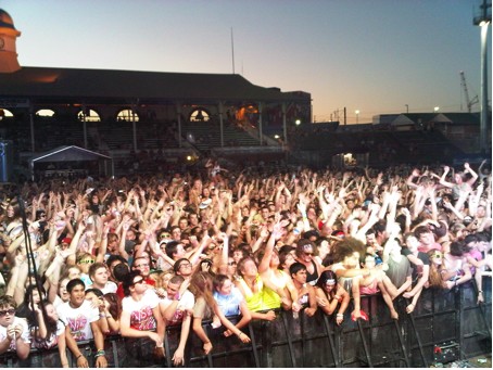 Hands in the air in Australia
