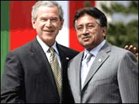 جنرل مشرف اور صدر بش