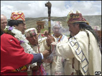 ايوو مورالس در آيين سرخپوستی