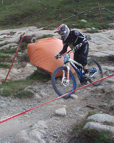 Rider in Fort William MTB World Cup