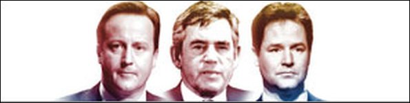 The three main party leaders