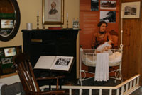 Cegin tŷ chwarelwr yn amgueddfa Bwthyn New York.