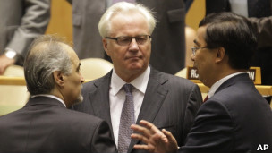 敘利亞、俄國、中國駐聯合國大使