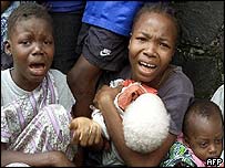 Crianças na capital da Libéria, Monróvia