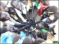 اردوگاه آوارگان جنگ دارفور در داخل مرز سودان