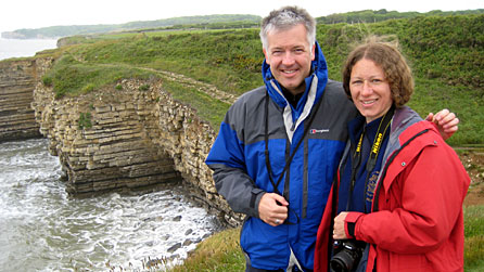 derek and Belinda at Nash Point
