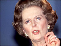 British PM Margaret Thatcher in 1984