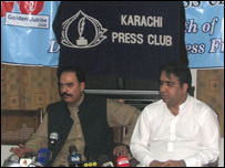  کراچی پریس کلب پر سینیٹر محمد طلحہ محمود