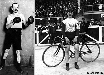 British gold medal winners from 1908 - Richard Gunn was the oldest boxer to win Olympic gold at 37, and cyclist Ben Jones who won the 5,000m race