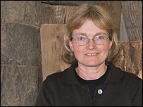 Sculptor Rosemary Terry, in her studio