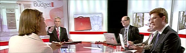 Stephanie Flanders talking to Danny Alexander