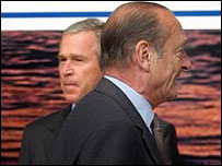 बुश और शिराक