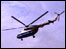 Helicopter in the skies above Freetown