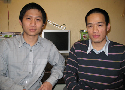 Nguyễn Lê Linh (trái) và Nguyễn Thanh Bình