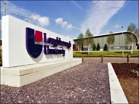 Loughborough University sign
