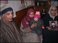 سرینگر میں بلال کے اہل خانہ