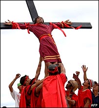 بازسازی مصلوب شدن مسيح در فيليپين